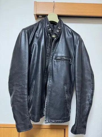 가죽 싱글 라이더 자켓 블랙