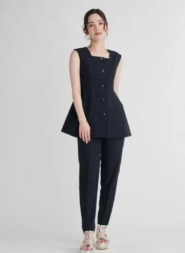 CELFORD 셋업 페플럼 네이비 세븐텐