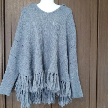 인터플래닛 윙 니트 스웨터 판초 상의