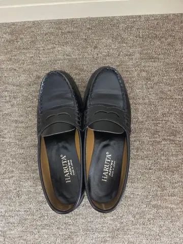 HARUTA 블랙 로퍼