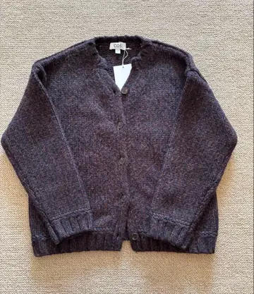 COS, 니트 가디건, 네이비와 브라운, 시착만 한 새상품급, 현행 모델
