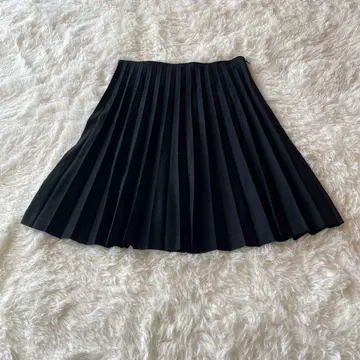띠어리 플리츠 스커트 미니 기장 블랙 사이즈 2 고급 깔끔 성숙/러블리