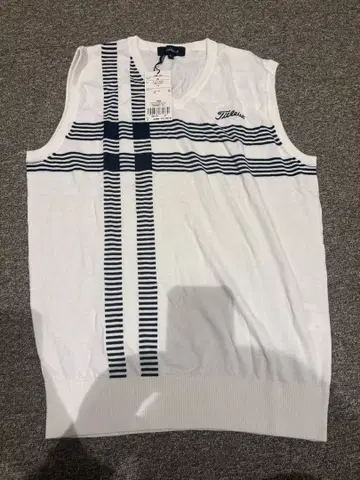 타이틀리스트 남성용 베스트 화이트 LL 새상품 하자품