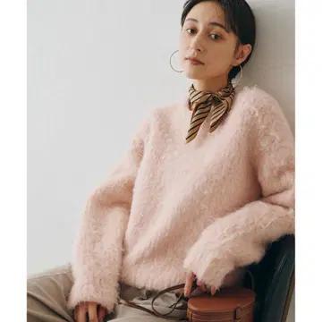 Whim Gazette 믹스얀 크루넥 니트 풀오버