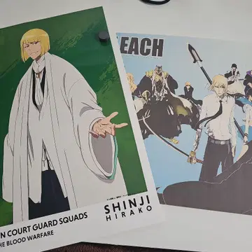 히라코 신지 매트 가공 포스터 BLEACH 명장면 포스터