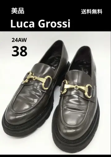 새상품급 LucaGrossi 24AW 이탈리아제 비트 로퍼 탱크 밑창