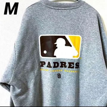 MLB 파드레스 맨투맨 트레이닝복 속기모 타자 로고 M 사이즈