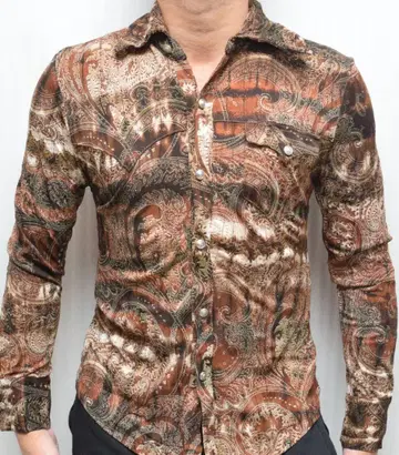 WILD PARTY 와일드 파티 올 패턴 긴팔 셔츠 archive