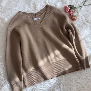 바빌론 BABYLONE 니트 캐시미어 울 베이지