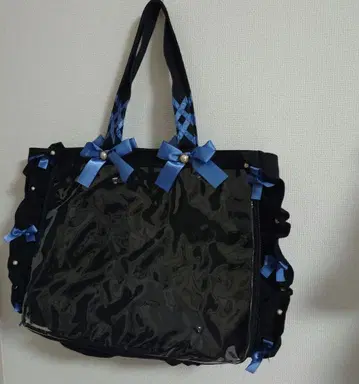 자카마트 이타백 A3 프릴 디자인 이타백 블랙 스모크 블루