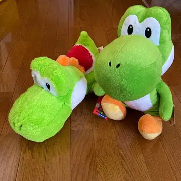 커다란 요시 봉제 인형 택 포함 2개 세트