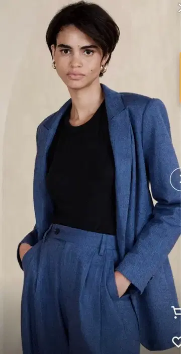 BANANA REPUBLIC 테일러드 자켓 사이즈 2 파랑