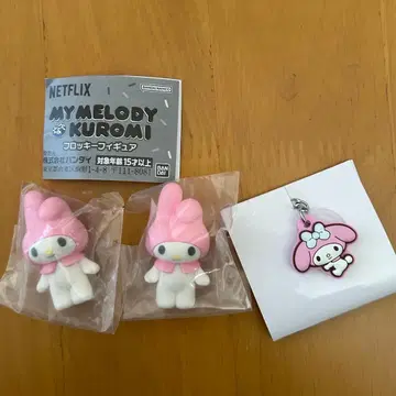 산리오 마이멜로디 더블 참 플로키 피규어
