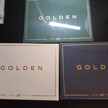BTS 정국 GOLDEN 3종 세트 미개봉