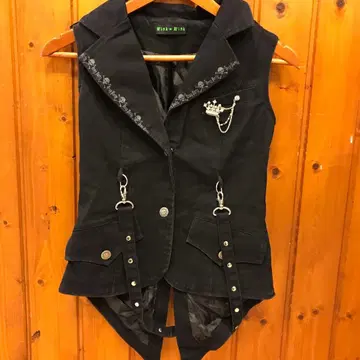 Wink Wink 블랙 베스트/펑크/고딕/코스프레