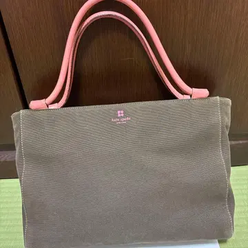 케이트 스페이드 토트백 브라운/핑크