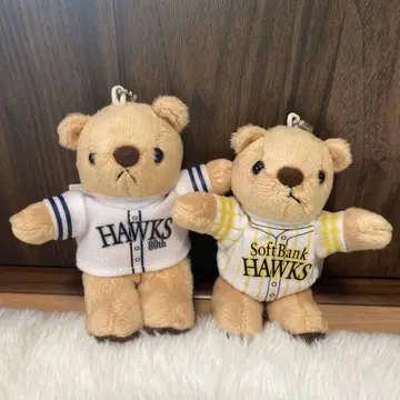 SoftBank Hawks 베어 키체인 2개 세트