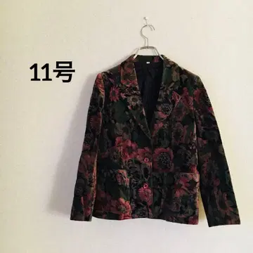 노브랜드 벨로아 자켓 [11호] 여성용 꽃무늬 깔끔 레트로