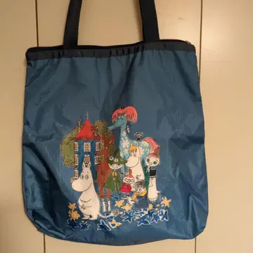 레스포 무민 토트백 파란색