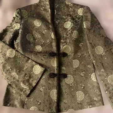 택 포함 미사용 새상품 차이나 자켓 퍼 포함