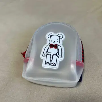투명 파우치 곰 자수 포함