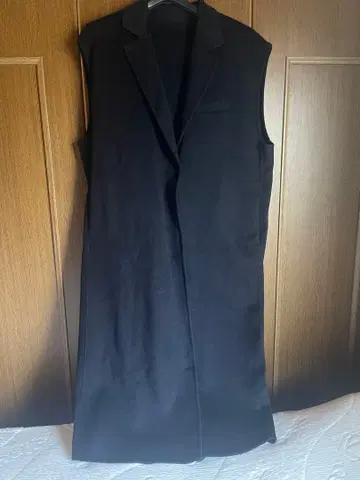 mizuiro ind 롱 베스트 미사용 택 포함 네이비