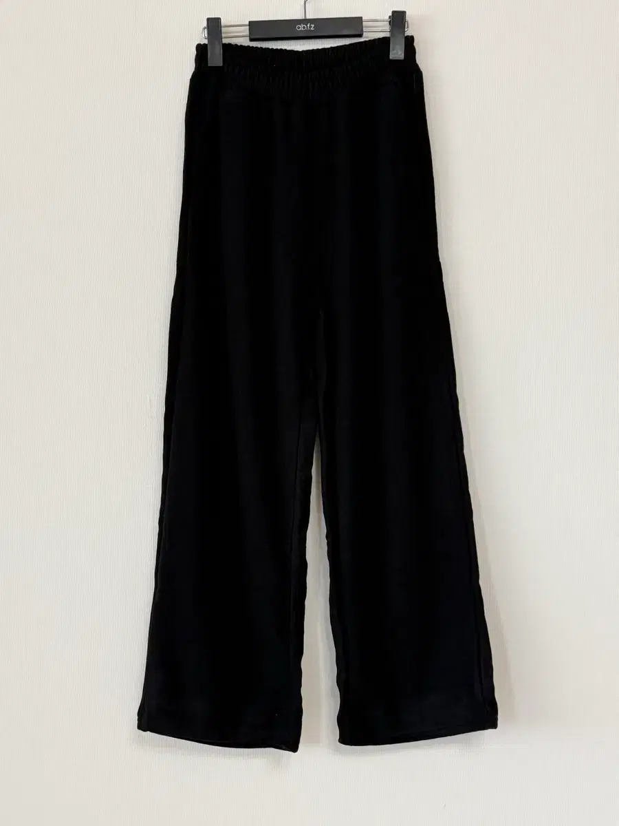 New product corduroy banding wide pants brushed lining