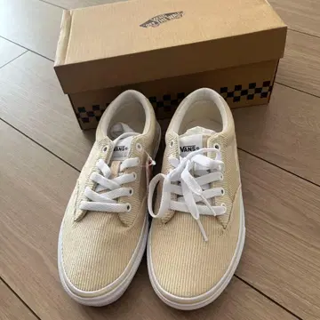 [택 포함 새상품] VANS 코듀로이 스니커즈 베이지 박스 포함