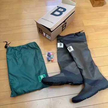 일본 야조회 버드워칭 장화 브라운 M