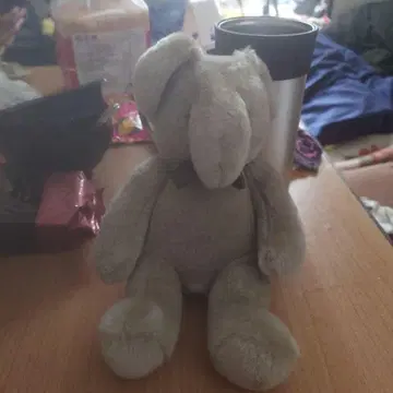코끼리 모양 봉제 인형 약 21cm 레트로