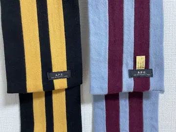 A.P.C. 스트라이프 머플러 2색 세트 컬렉션
