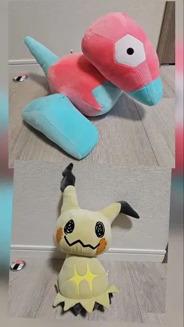 폴리곤과 미미큐 봉제 인형 세트