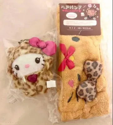 키티 일광화상 헤어밴드 레오파드 무늬