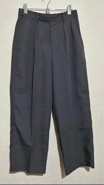 WYM HIGH TWISTED GABA WIDE TUCK SLACKS