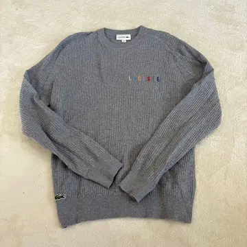 Lacoste 그레이 크루넥 스웨터 US S