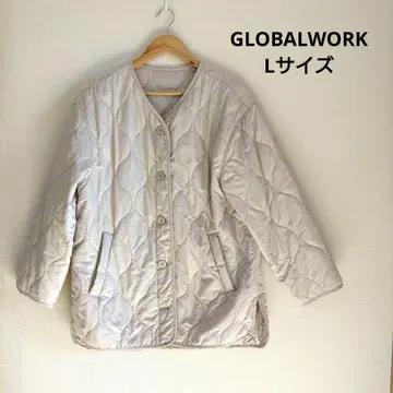 GLOBAL WORK 발수 퀼팅 자켓 블루종 L 사이즈