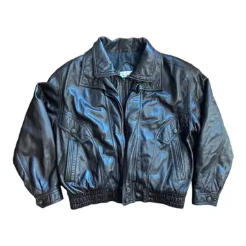 블랙 가죽 자켓 숏 기장