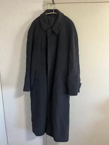 HUGO BOSS 롱 코트 이탈리아제 남성용 XL 상당 블랙