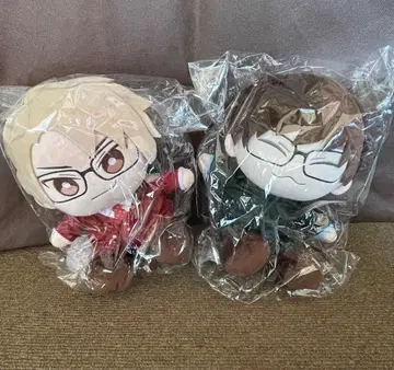 코야키 토야 앉은 봉제 인형 2체 세트