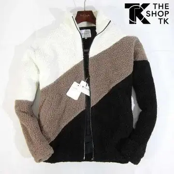 새상품 THE SHOP TK 다케오 키쿠치 배색 보아 블루종 L 자켓