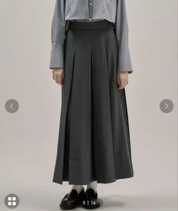 [ 새상품급 ] PUBLIC TOKYO 프리크루턱 플레어 스커트