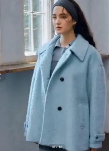 LAGUNAMOON 샤기 하프 코트