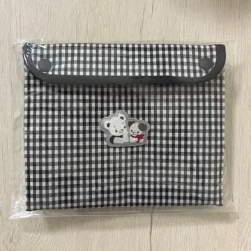 파밀리아 보냉 파우치 블랙 깅엄 체크