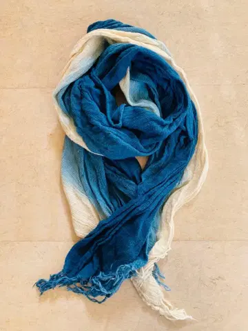 쪽 염색 그라데이션 스톨