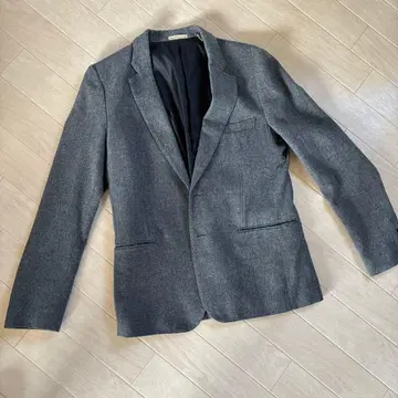 저널 스탠다드 그레이 테일러드 자켓 울 혼방