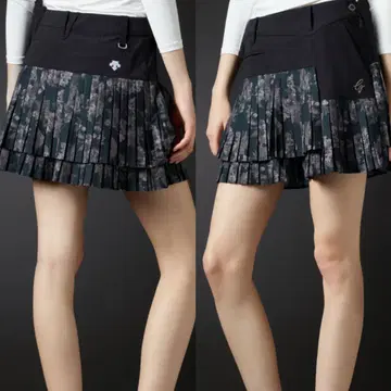데상트 골프 스커트 블랙 택 포함 새상품
