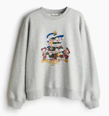 H&M 디즈니 크리스마스 패턴 트레이닝복