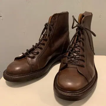 잉글랜드 산 브라운 가죽 부츠