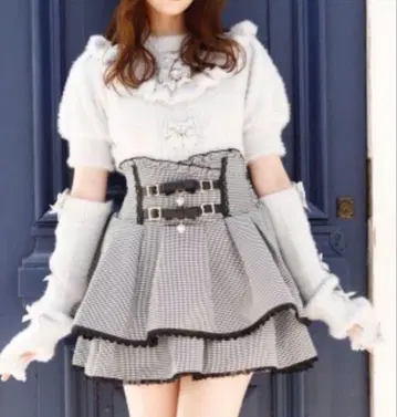 LIZLISA (리즈리사) 암워머 3 리본 니트