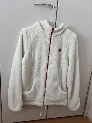 adidas 플리스 자켓 M 사이즈 화이트